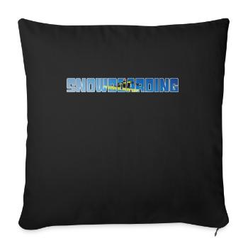 snowboarding - Sofakissenbezug 45 x 45 cm - Schwarz - Vorne