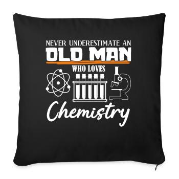 Chemical technician Chemist Chemistry Chemical laboratory assistant - Sofa pillowcase 17,3'' x 17,3'' (45 x 45 cm) - black - Front