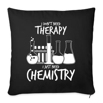 Chemist Chemistry Laboratory Chemical Technician - Sofa pillowcase 17,3'' x 17,3'' (45 x 45 cm) - black - Front