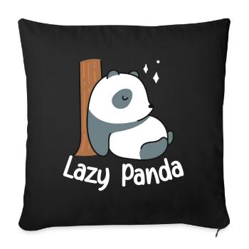 Dear Panda Cute Pandas Animal Lovers Bamboo - Sofa pillowcase 17,3'' x 17,3'' (45 x 45 cm) - black - Front