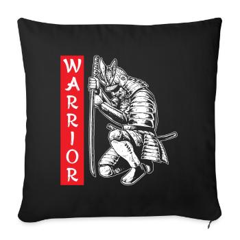 Samurai Katana Schwert Japan Asiatischer Krieger N - Sofakissenbezug 45 x 45 cm - Schwarz - Vorne