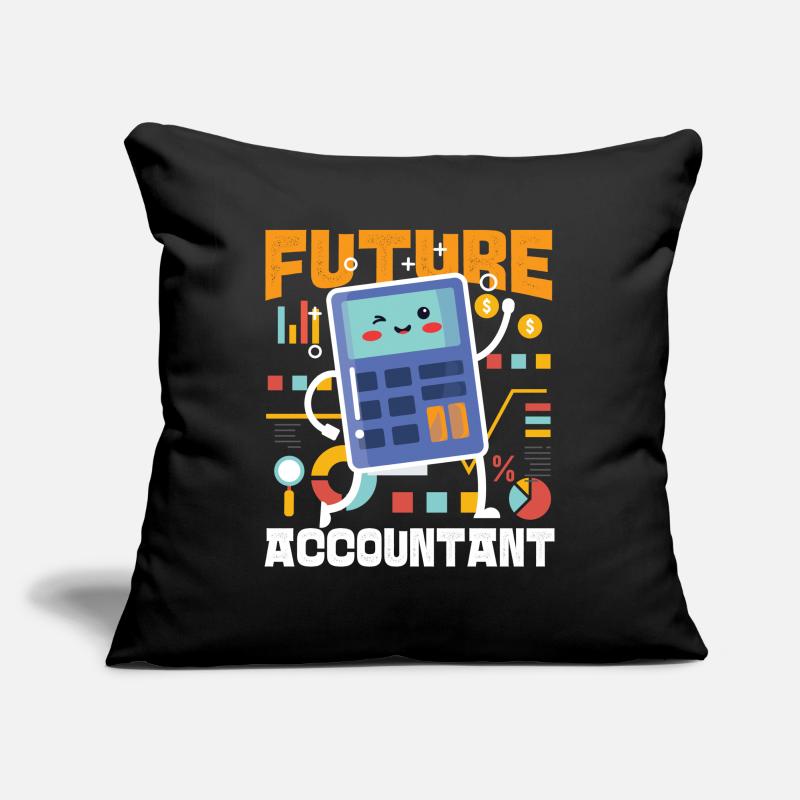 Comptable Comptable Comptable Housse de coussin décorative 45 x 45 cm