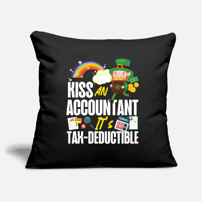 Comptable Comptable Comptable Housse de coussin décorative 45 x 45 cm