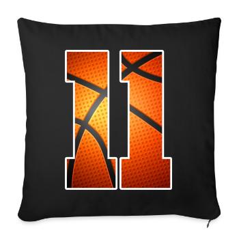 Kids 11th Birthday Basketball Player 11 Years Old - Sofa pillowcase 17,3'' x 17,3'' (45 x 45 cm) - black - Front