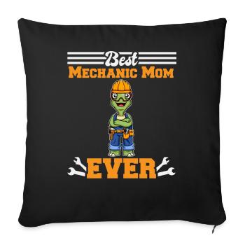 Best Mechanic Mom Ever Technician Mothers Day Gift - Sofakissenbezug 45 x 45 cm - Schwarz - Vorne