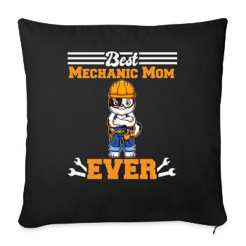 Best Mechanic Mom Ever Technician Mothers Day Gift - Sofakissenbezug 45 x 45 cm - Schwarz - Vorne