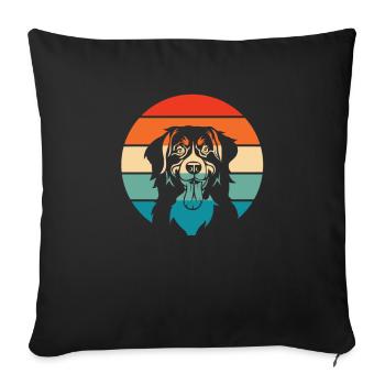 Bouvier bernois - Housse de coussin décorative 45 x 45 cm - noir - Devant
