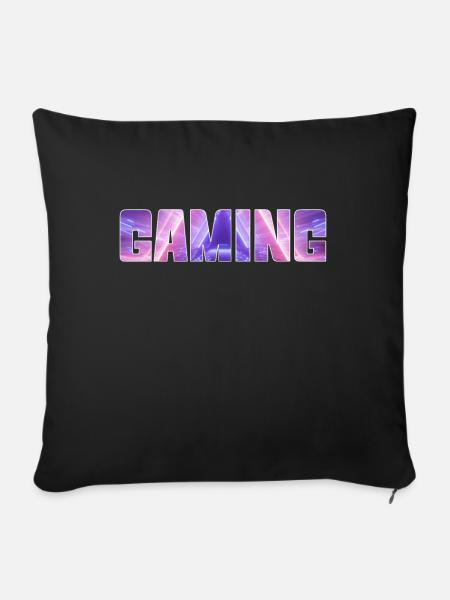 gaming - Sofakissenbezug 45 x 45 cm - Schwarz
