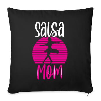 Salsa Mama Tänzer Tanzen Tanz Hobby - Sofakissenbezug 45 x 45 cm - Schwarz - Vorne