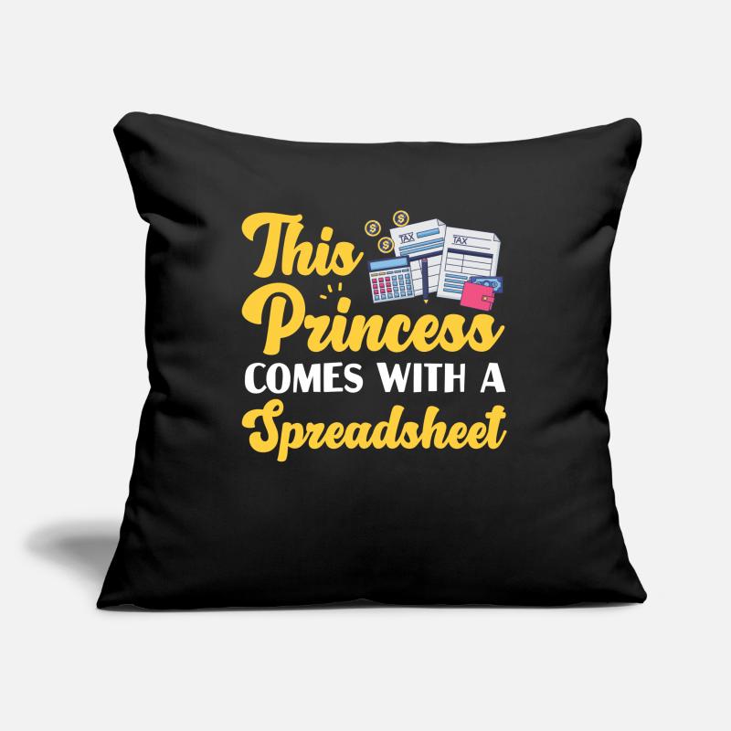 Comptable Comptable Comptable Housse de coussin décorative 45 x 45 cm