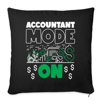 Comptable Comptable Comptable - Housse de coussin décorative 45 x 45 cm - noir - Devant