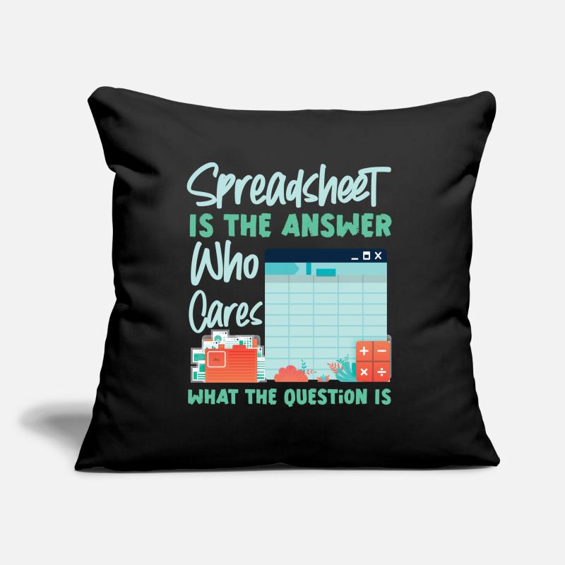 Comptable Comptable Comptable Housse de coussin décorative 45 x 45 cm