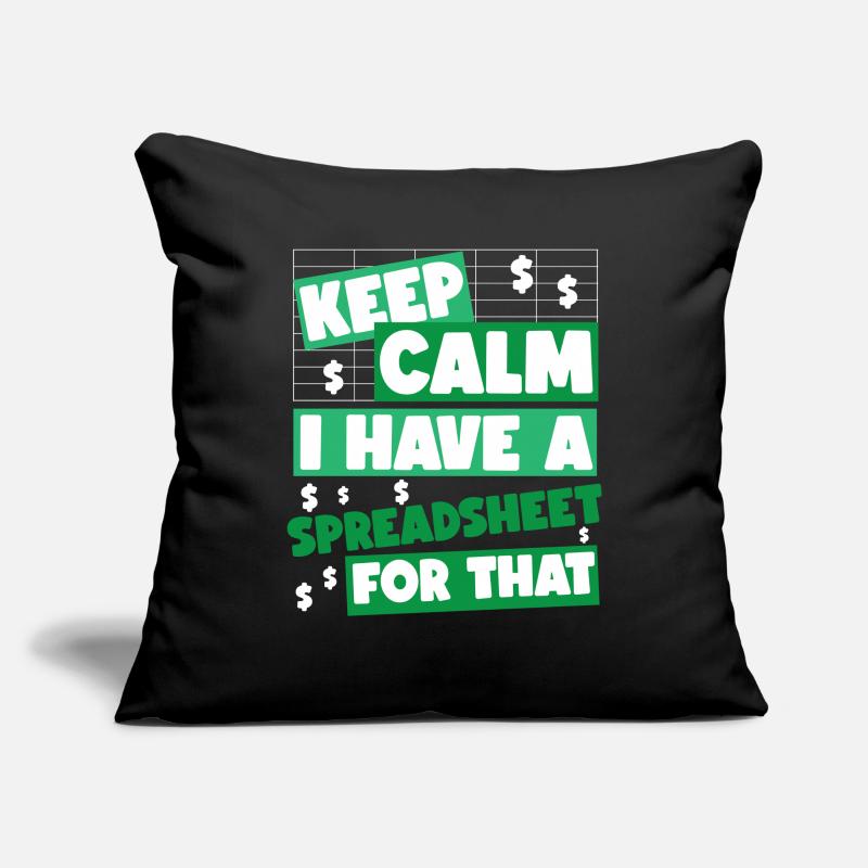 Comptable Comptable Comptable Housse de coussin décorative 45 x 45 cm