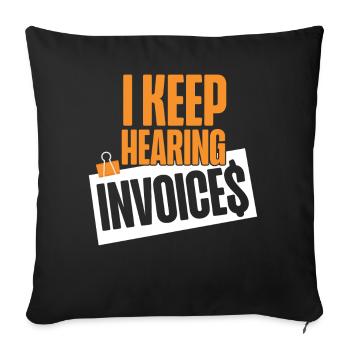 Accountant Bookkeeper Accounting I - Sofa pillowcase 17,3'' x 17,3'' (45 x 45 cm) - black - Front