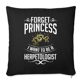 Herpetology Reptiles Herpetologist Lizards - Sofa pillowcase 17,3'' x 17,3'' (45 x 45 cm) - black - Front