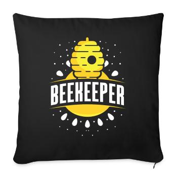 Imker Imkerei Honigbiene Imkern - Sofakissenbezug 45 x 45 cm - Schwarz - Vorne