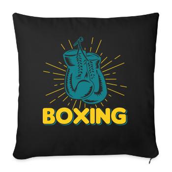 Boxen Martial Arts Boxing Box Club Boxer - Sofa pillowcase 17,3'' x 17,3'' (45 x 45 cm) - black - Front