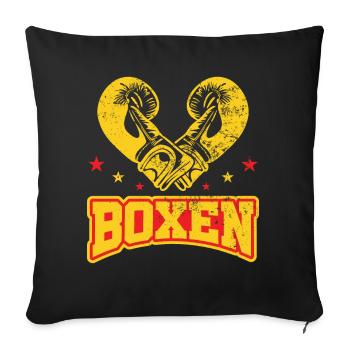 Boxen Martial Arts Boxing Box Club Boxer - Sofa pillowcase 17,3'' x 17,3'' (45 x 45 cm) - black - Front