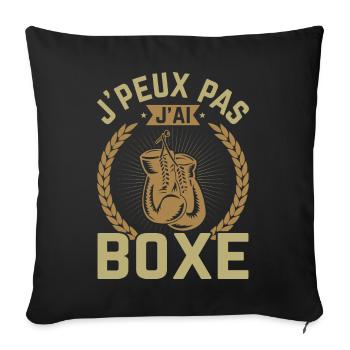 Boxen Martial Arts Boxing Box Club Boxer - Sofa pillowcase 17,3'' x 17,3'' (45 x 45 cm) - black - Front