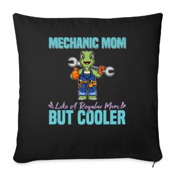 Mechanic Mom Like A Regualr Mom But Cooler - Sofakissenbezug 45 x 45 cm - Schwarz - Vorne