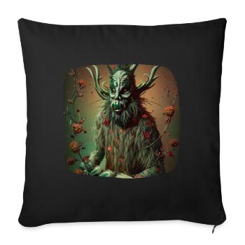 Fantasy Krampus - Housse de coussin décorative 45 x 45 cm - noir - Devant