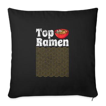 Ramen Japan Noodles Japanese Anime Gift - Sofa pillowcase 17,3'' x 17,3'' (45 x 45 cm) - black - Front