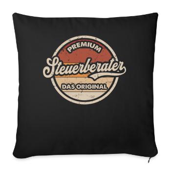 Steuerberater Original Vintage Steuerberatung - Sofakissenbezug 45 x 45 cm - Schwarz - Vorne