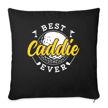 Best Golf Caddy Ever Golfing Golfer - Sofa pillowcase 17,3'' x 17,3'' (45 x 45 cm) - black - Front