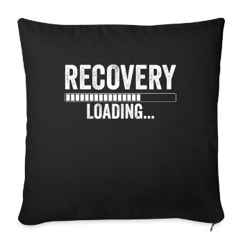 Recovery Loading Survivor Recovery Patient - Sofa pillowcase 17,3'' x 17,3'' (45 x 45 cm) - black - Front