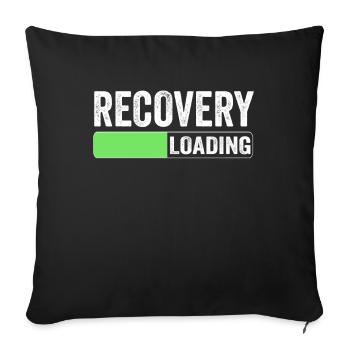 Recovery Loading Patient Survivor Recovery - Sofa pillowcase 17,3'' x 17,3'' (45 x 45 cm) - black - Front