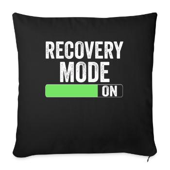 Mode de récupération Un patient survivant Rétablissement - Housse de coussin décorative 45 x 45 cm - noir - Devant