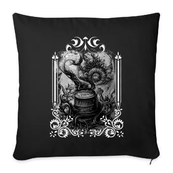 Magic Witch Trank Hexerei okkulte gotische Hexe - Sofakissenbezug 45 x 45 cm - Schwarz - Vorne
