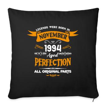 Legends Were Born In November 1994 - Sofakissenbezug 45 x 45 cm - Schwarz - Vorne