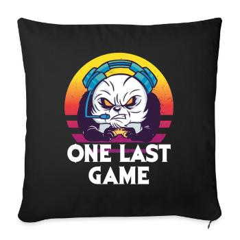 Panda Gaming Last Game Retro Cute Pandas Tierl - Sofa pillowcase 17,3'' x 17,3'' (45 x 45 cm) - black - Front