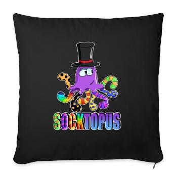 Socktopus Eight Tentacles Colorful for future - Sofakissenbezug 45 x 45 cm - Schwarz - Vorne