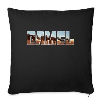 Chameau - Housse de coussin décorative 45 x 45 cm - noir - Devant