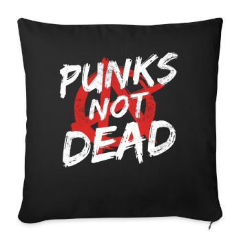 Punk Rock Pogo Anarchy Punks Punk Rocker Punk - Sofa pillowcase 17,3'' x 17,3'' (45 x 45 cm) - black - Front