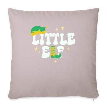 Little Elf Matching Family Christmas Baby Brother - Sofa pillowcase 17,3'' x 17,3'' (45 x 45 cm) - light taupe - Front