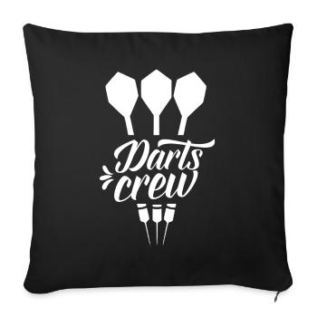 Darts Team Team Darts Darts Club - Sofa pillowcase 17,3'' x 17,3'' (45 x 45 cm) - black - Front