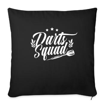 Darts Team Darts Team Darts Club - Sofa pillowcase 17,3'' x 17,3'' (45 x 45 cm) - black - Front