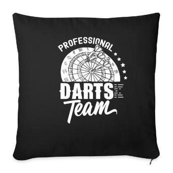 Professional Darts Team Darts Club Darts - Sofa pillowcase 17,3'' x 17,3'' (45 x 45 cm) - black - Front