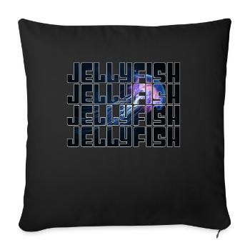 Jellyfish - Sofa pillowcase 17,3'' x 17,3'' (45 x 45 cm) - black - Front
