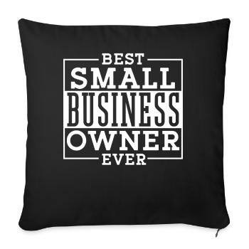 Best Small Business Owner Ever CEO Founder - Sofa pillowcase 17,3'' x 17,3'' (45 x 45 cm) - black - Front