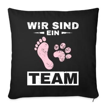 Dog, best fairy dog owner man, woman dogs - Sofa pillowcase 17,3'' x 17,3'' (45 x 45 cm) - black - Front