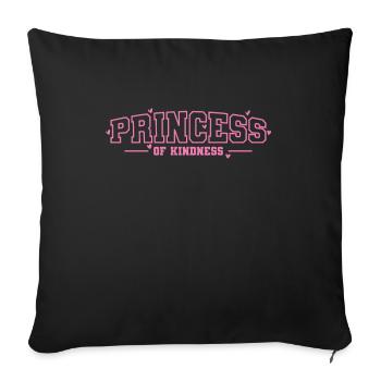 Princess of Kindness cute cute girl - Sofa pillowcase 17,3'' x 17,3'' (45 x 45 cm) - black - Front