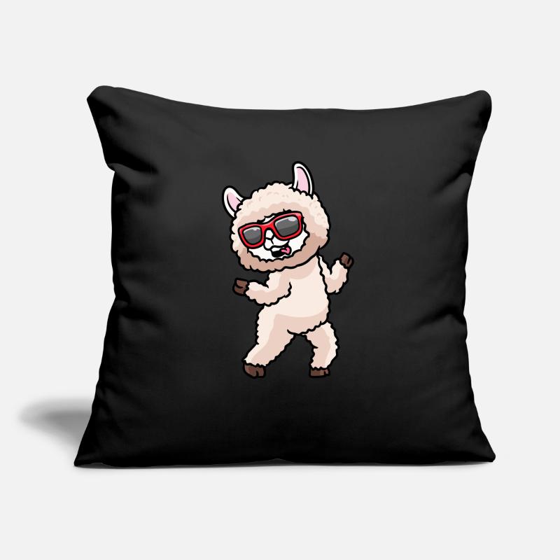 Alpaca Dancing With Sunglasses Dance Dancer Sofa pillowcase 17,3'' x 17,3'' (45 x 45 cm)