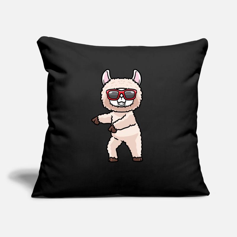 Alpaca Dancing With Sunglasses Dance Dancer Sofa pillowcase 17,3'' x 17,3'' (45 x 45 cm)