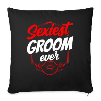 Sexy Groom Party Dictons Mariage Mariage - Housse de coussin décorative 45 x 45 cm - noir - Devant