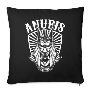 Anubis Egypt God of Dead Ägyptologe Pyramiden Souv - Sofakissenbezug 45 x 45 cm - Schwarz - Vorne