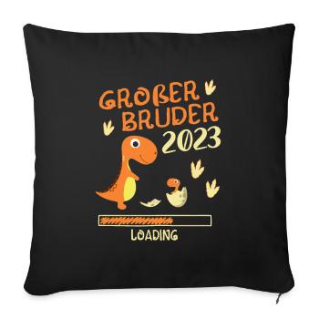 Großer Bruder 2023 Loading - Sofakissenbezug 45 x 45 cm - Schwarz - Vorne
